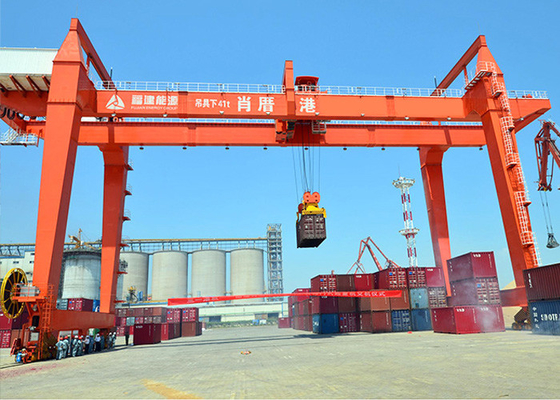 高性能RMG 35トンの移動港のガントリー クレーン拡散機の下の35トン